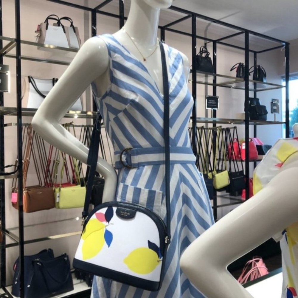 Kate Spade NY Sylvia Lemon Zest X Large Dome Cross - Picture 8 of 9